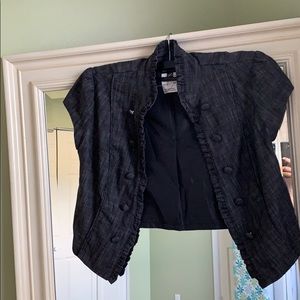 Short sleeve Grey military jacket